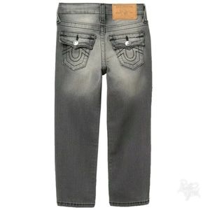 True Religion Boys 5 SE Straight Mascot Gray Jeans